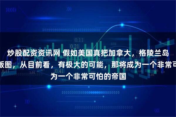 炒股配资资讯网 假如美国真把加拿大，格陵兰岛并入美国版图，从目前看，有极大的可能，那将成为一个非常可怕的帝国