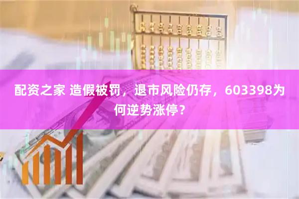 配资之家 造假被罚,退市风险仍存,603398为何逆势涨停?